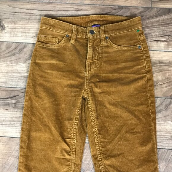 Patagonia Worn Wear Corduroy Pants Size 24 (US 00) Saddle Brown Straight Leg - Picture 2 of 7